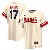 Angels 17 Shohei Ohtani Cream 2022 City Connect Cool Base Jersey Dzhi,baseball caps,new era cap wholesale,wholesale hats